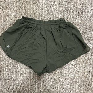 Hunter green Lululemon Shorts Size 10